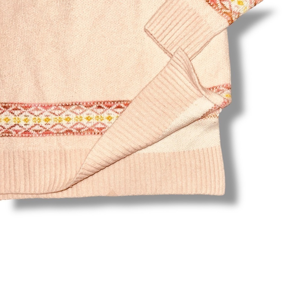 Anthropologie Pom Pom alpaca peach sweater size medium - Picture 3 of 9